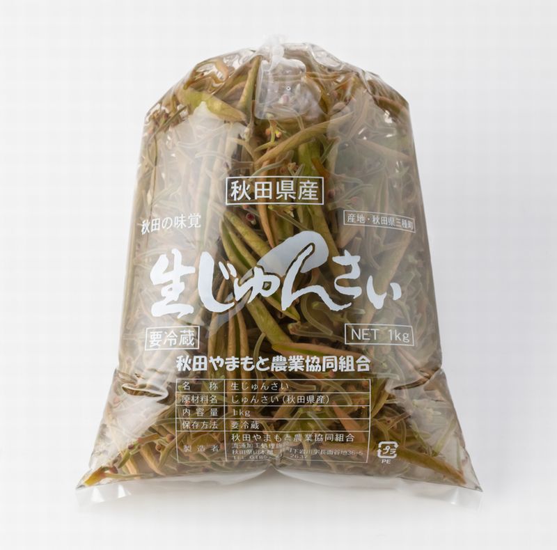 期間限定】生じゅんさい（Ｍサイズ）-1kg（500ｇ×２）-